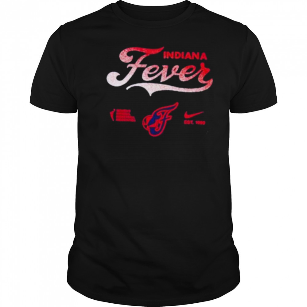 Caitlin Clark Wearing Indiana Fever Script Fade Core shirt