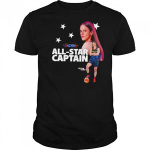 Caitlin Clark WNBA All Star 2025 Captain and two time All Star shirt