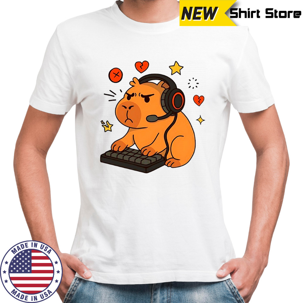 Capy gamer rage quit shirt