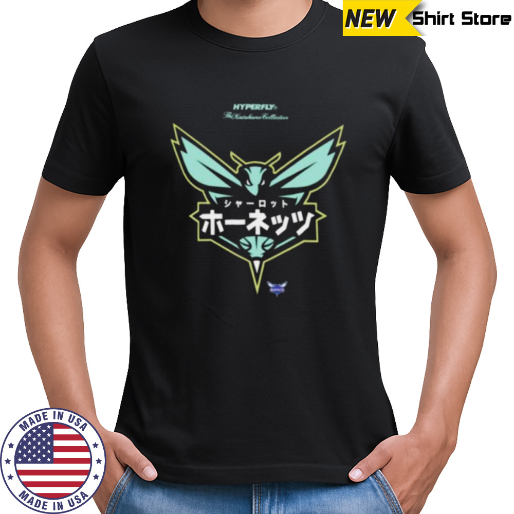 Charlotte Hornets Hyperfly Katakana X 2025 All Star Game T Shirts