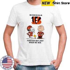 Cincinnati Bengals Charlie Brown Snoopy Bengals Forever Not Just When We Win shirt