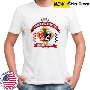 Cincinnati Reds vs. Atlanta Braves 2025 Speedway Classic Event shirt