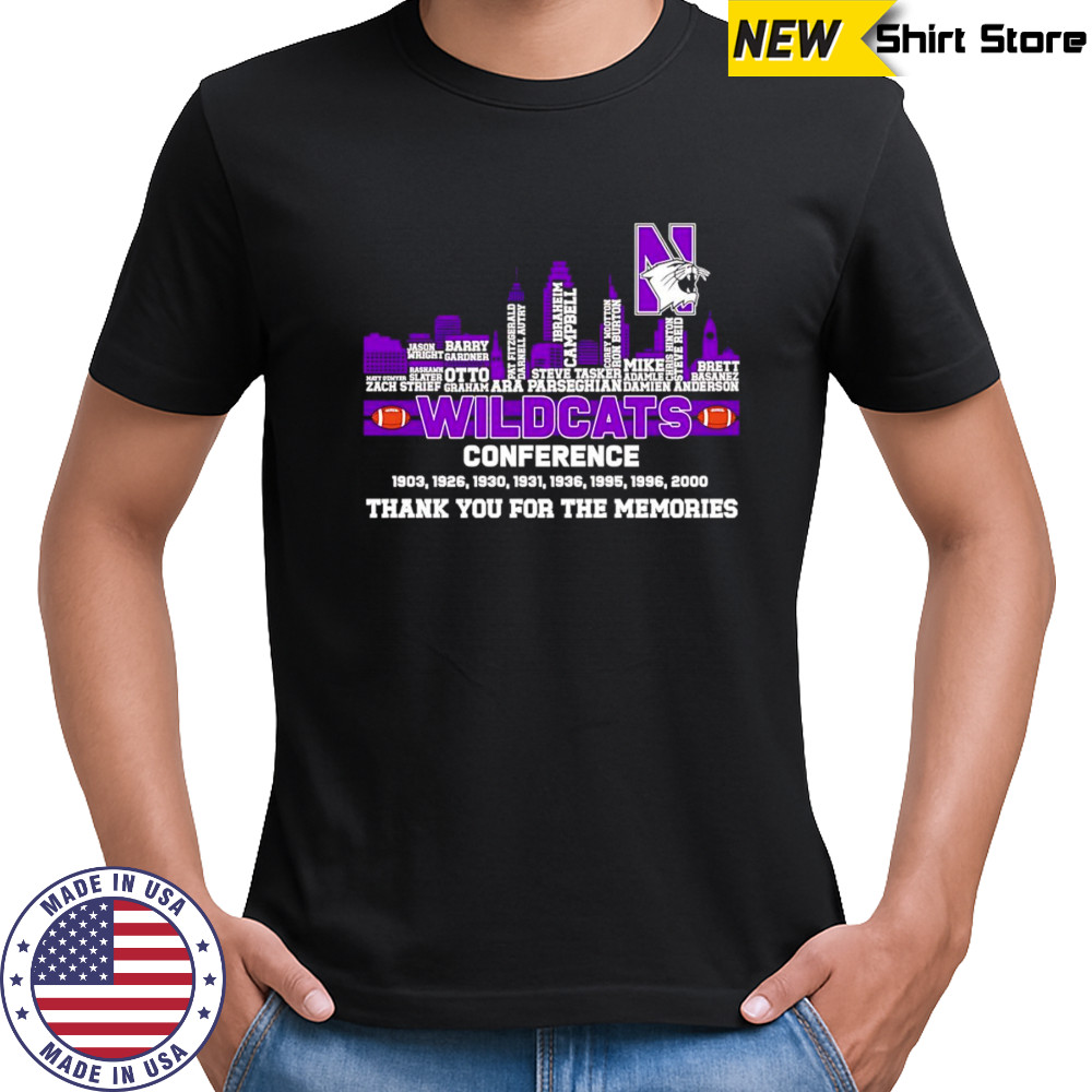 City skyline Wildcats Conference thank you for the memories shirt