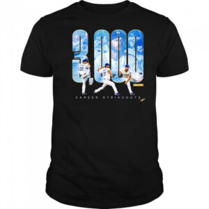 Clayton Kershaw Los Angeles Dodgers 3000 Career Strikeouts shirt