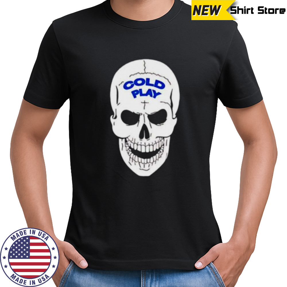 Coldplay skull astronomy shirt