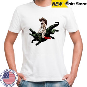 Cowgirl Riding an Alligator shirt