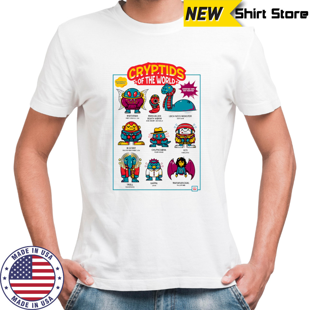 Cryptids of the world shirt