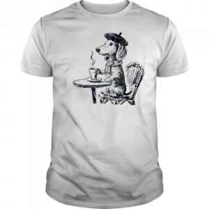 Dachshund dog coffee vintage shirt