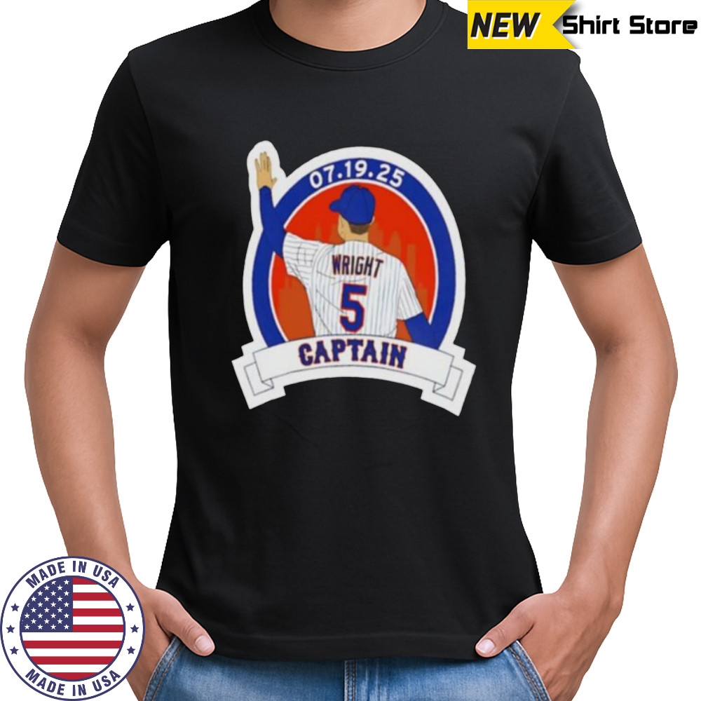 David Wright Captain New York Mets baseball player graphic shirt