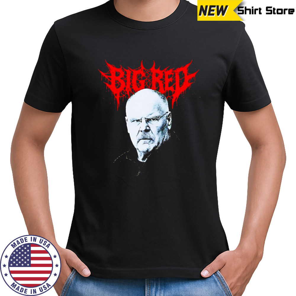 Death Metal Big Red Andy Reid Kansas City Chiefs coach NFL Football shirt