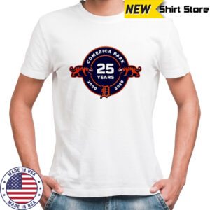 Detroit tigers 25th anniversary of comerica park shirt