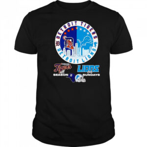 Detroit Tigers all season Lions on Sundays shirt