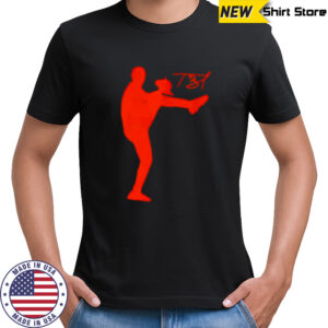 Detroit Tigers Tarik Skubal Silhouette baseball shirt
