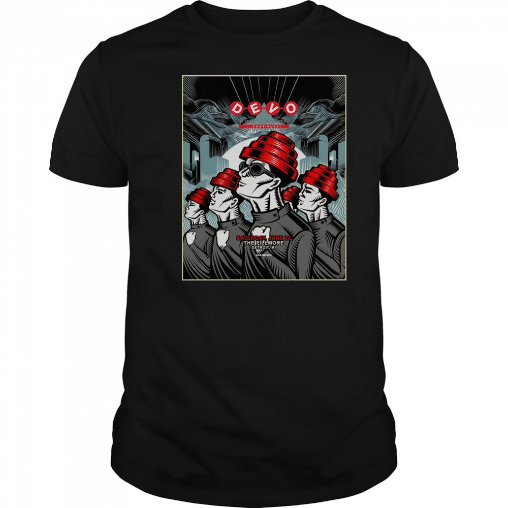 Devo Jun 28 2025 The Fillmore Detroit MI Poster T-Shirt