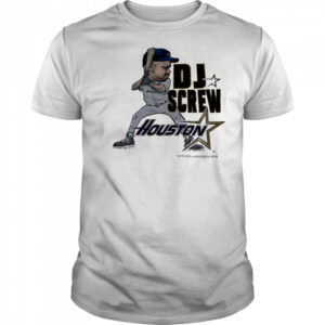 DJ Screw Day Houston Baseball Edition caricature shirt