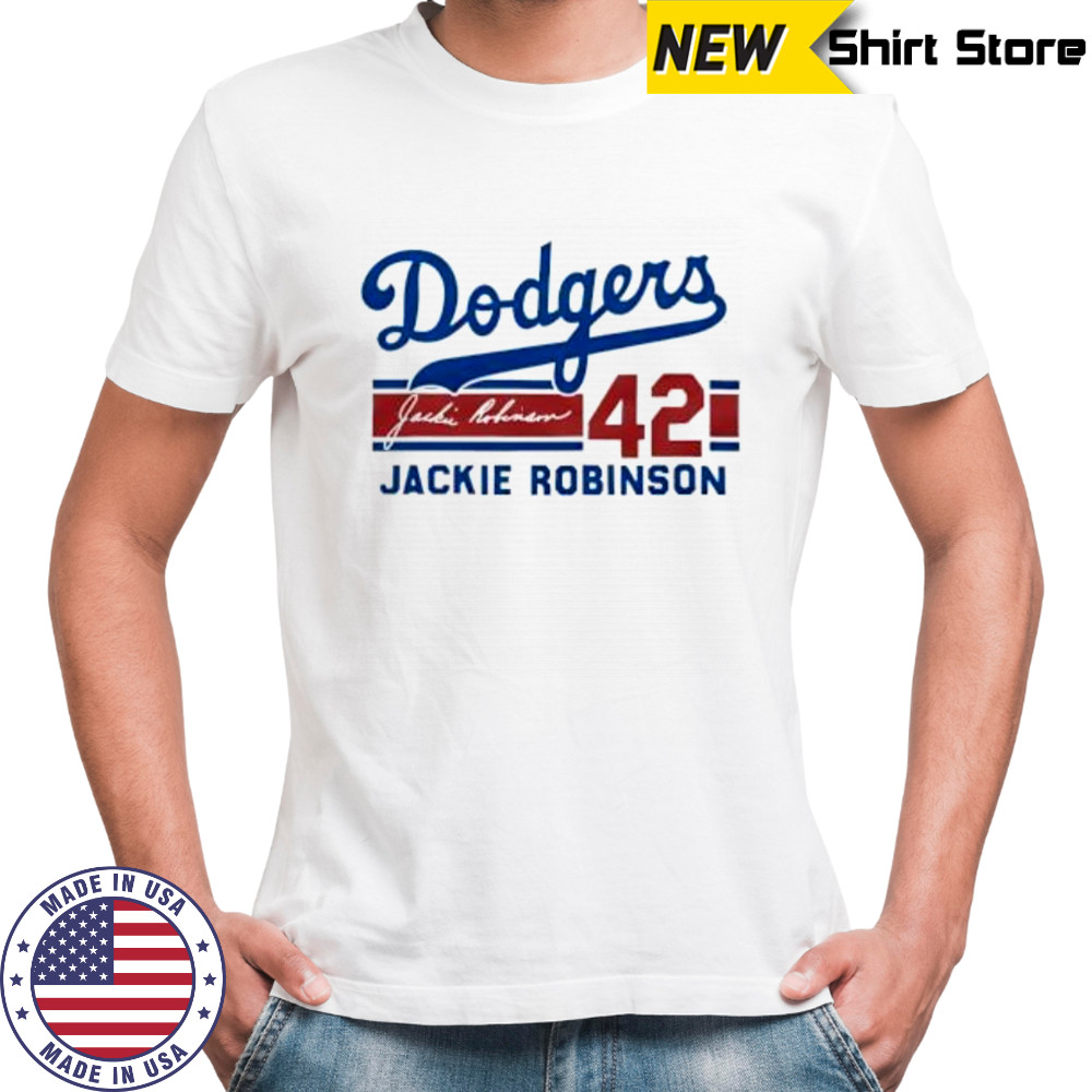 Dodgers Jackie Robinson 42 Signature shirt