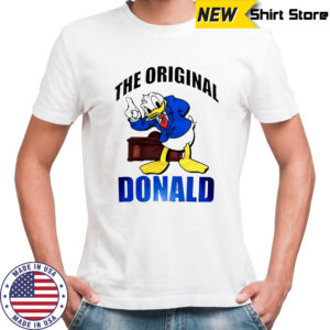Donald Duck Beige Disney The Original Donald cartoon shirt