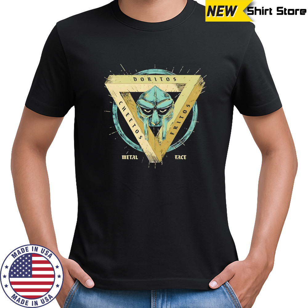 Doritos Cheetos Fritos MF Doom metal face shirt