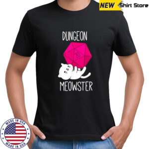 Dungeon Meowster Funny Nerdy Cat shirt
