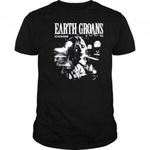 Earth Groans Chasm graphic retro shirt