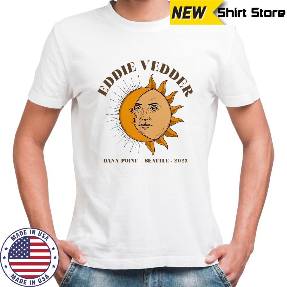 Eddie Vedder Dana Point Seattle 2023 Moon and Sun T-Shirt