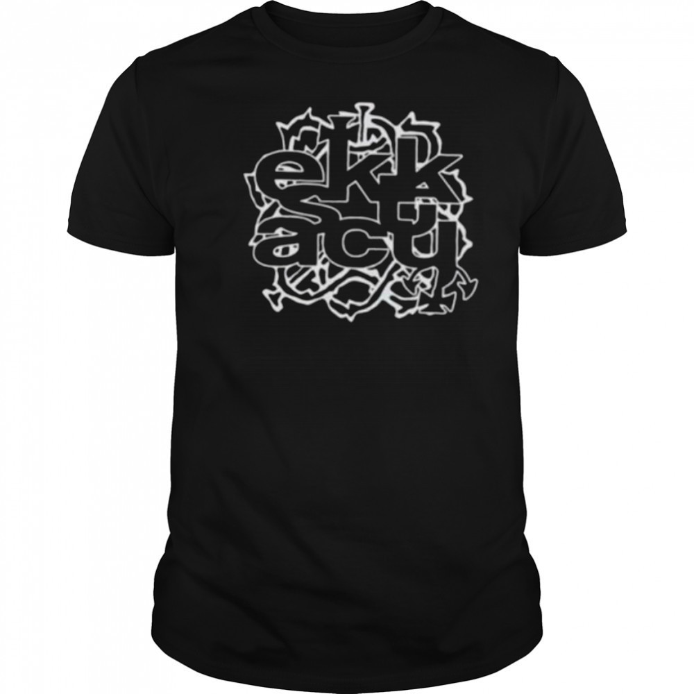 Ekkstacy forever ekkstacy barbed logo shirt