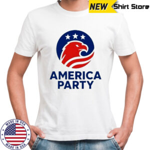 Elon Musk America Party Flag T-Shirt