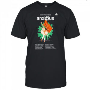 Euro Tour 2025 Anxious Poster T-Shirt
