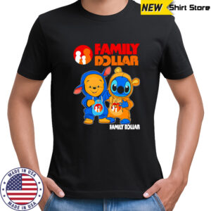 Family dollar pooh and stitch friends shirt
