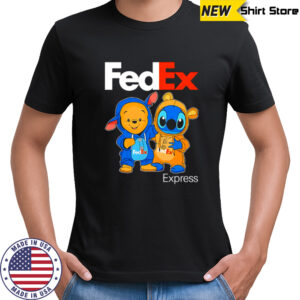 Fedex pooh and stitch friends shirt