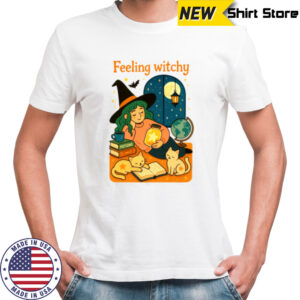 Feeling Witchy Magical Cozy Night Vibes Shirt