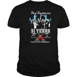 Foo Fighters 31 years 1994 2025 thank you for the memories signature shirt