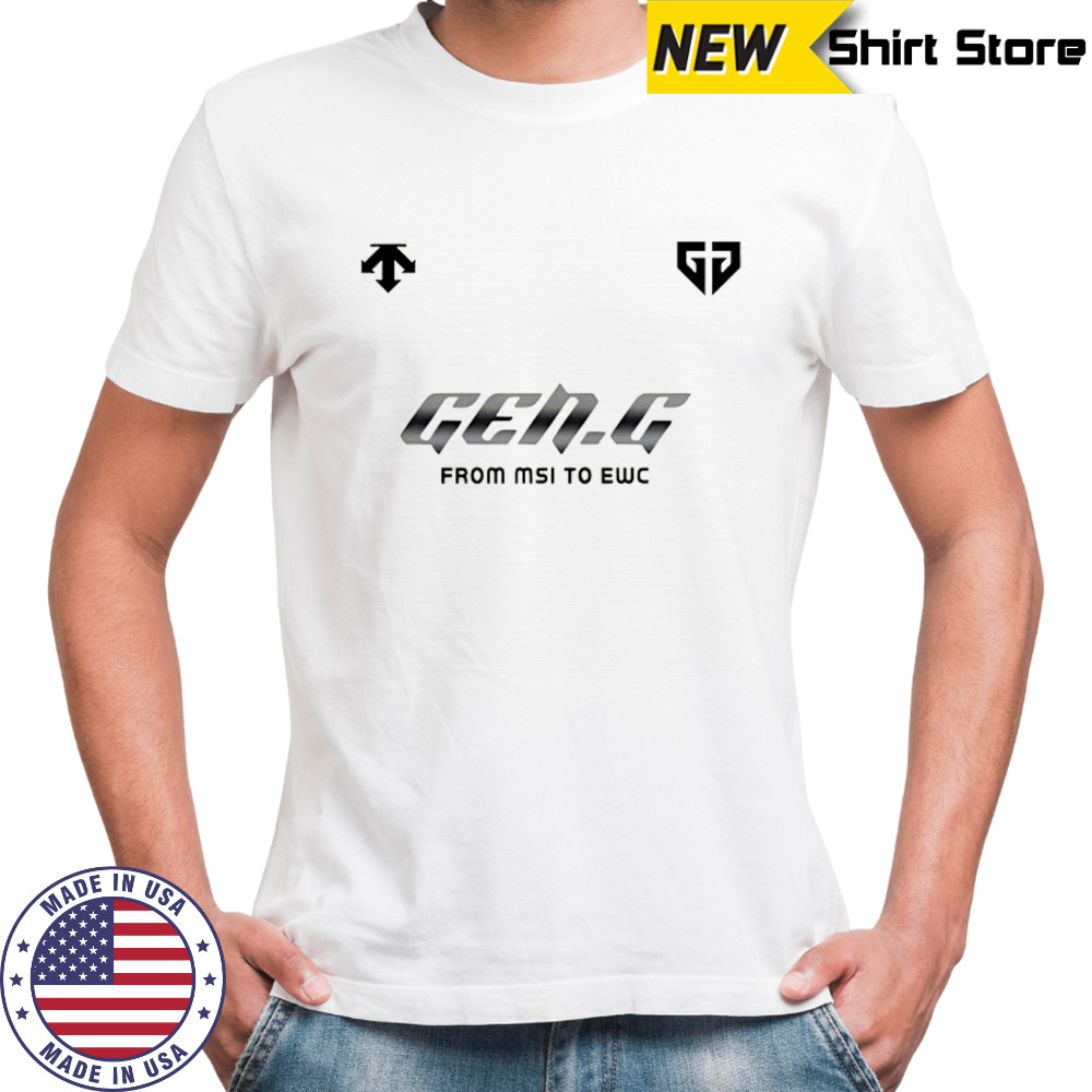 Gen.G from MSI to EWC 2025 shirt