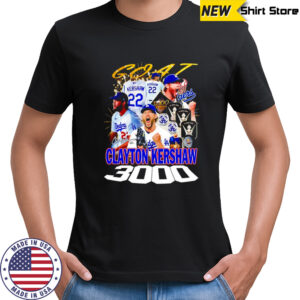 Goat Clayton Kershaw 3000 graphic shirt