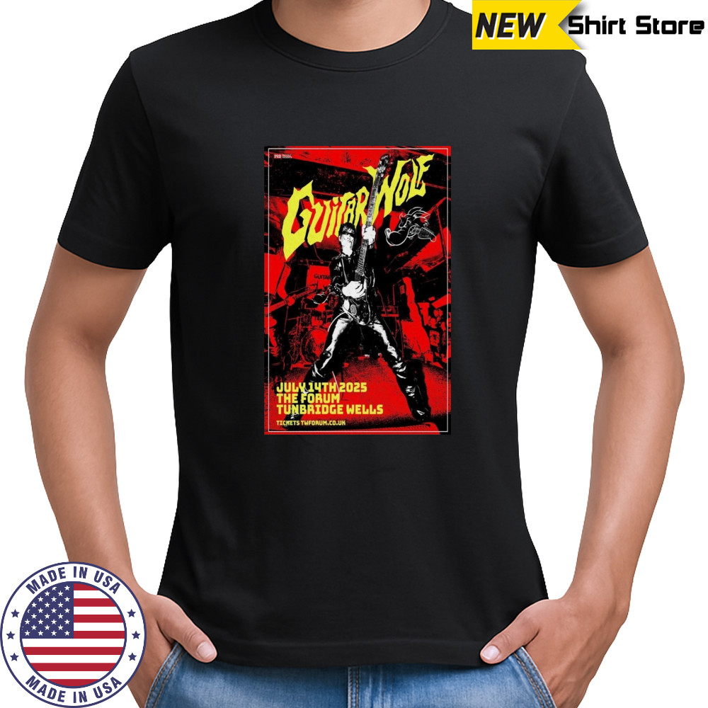 Guitar Wolf Poster 2025 Tunbridge Wells T-Shirt