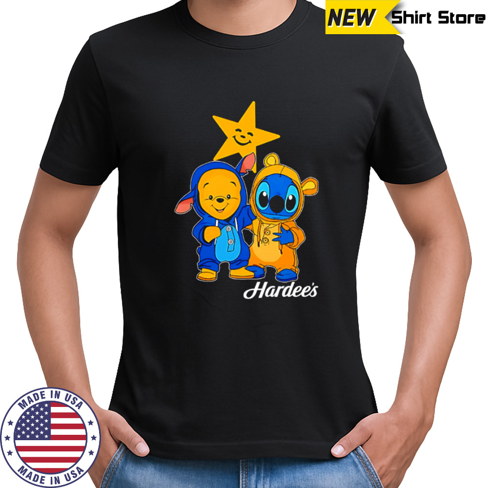 Hardee’s pooh and stitch friends shirt