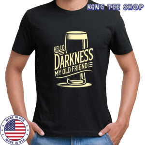 Hello Darkness My Old Friend Beer Silent Pancake T-Shirt