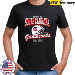 Helmet Spurs Up South Carolina Gamecocks Est 1801 shirt