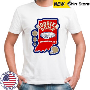 Hoosier Dome Indianapolis In Football map shirt