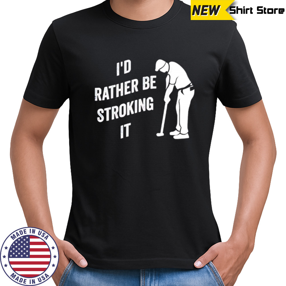 I’d Rather Be Snorting It Golf shirt