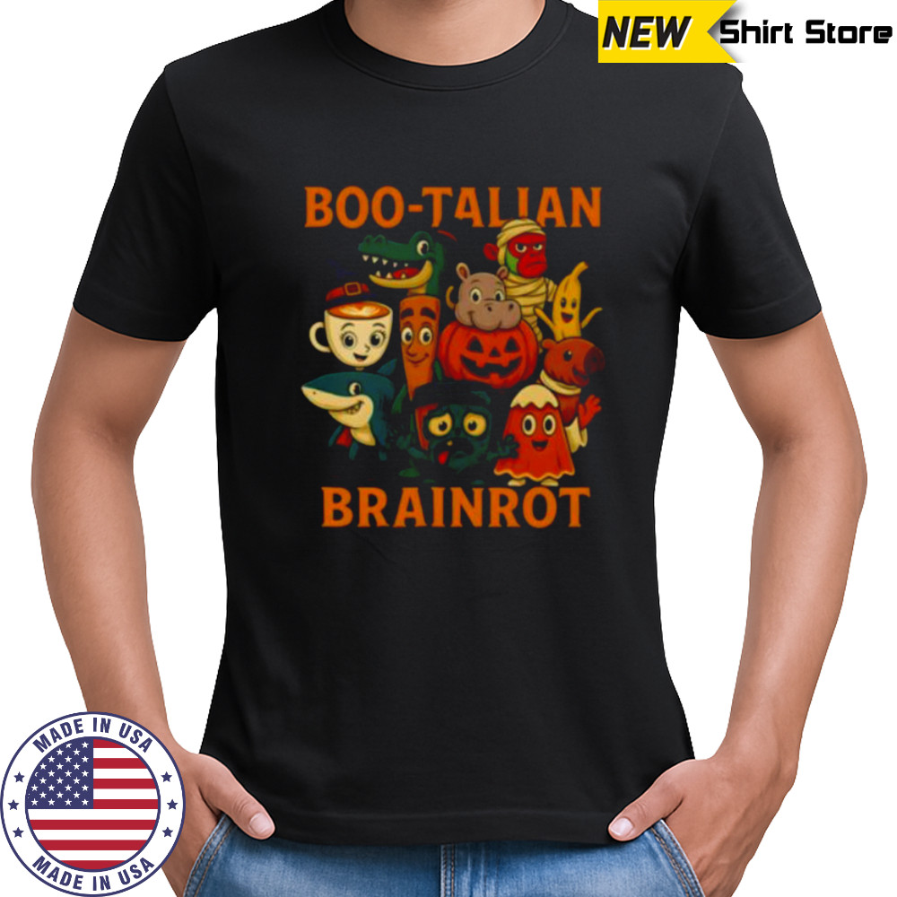 Italian Brainrot Characters Halloween Themes Costume Party Pullover Shirt