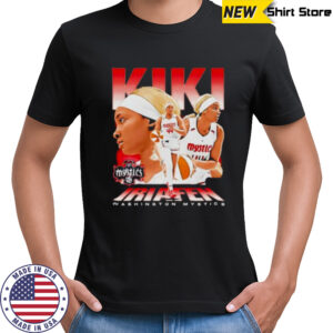 Kiki Iriafen picture collage Washington Mystics Shirt