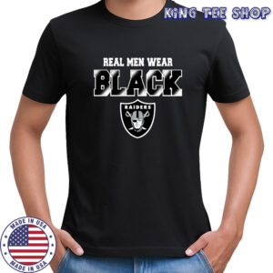 Las Vegas Raiders real men wear black shirt