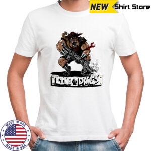 Line Dawgs 90s Military Guns Army Infantry USA shirt