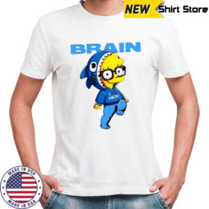 Lisa Simpson Brain I love Math shirt