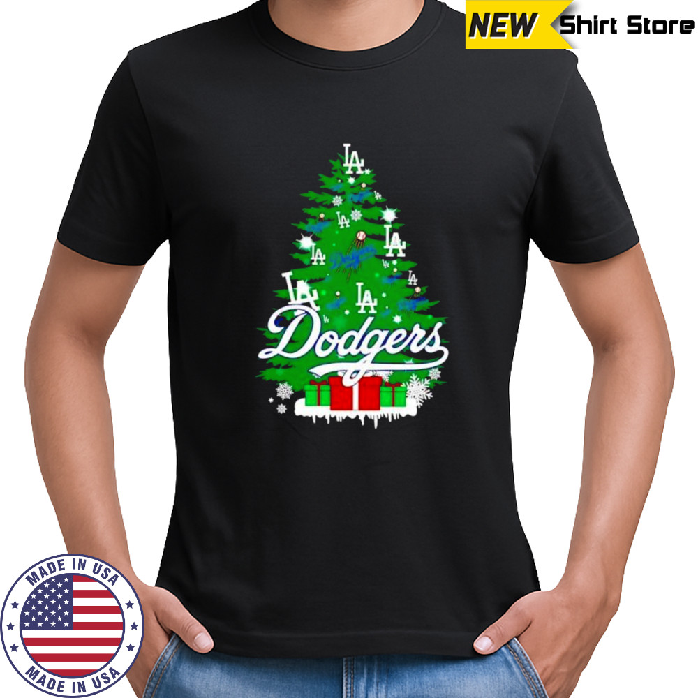 Los Angeles Dodgers Xmas Tree shirt