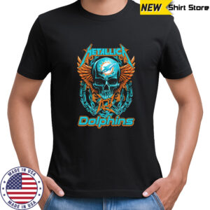 Metallica Skull Miami Dolphins shirt