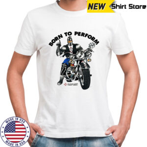 Motorcycle Flames Grunge Moto USA Born to Perform Cleveland Twist Drill shirt