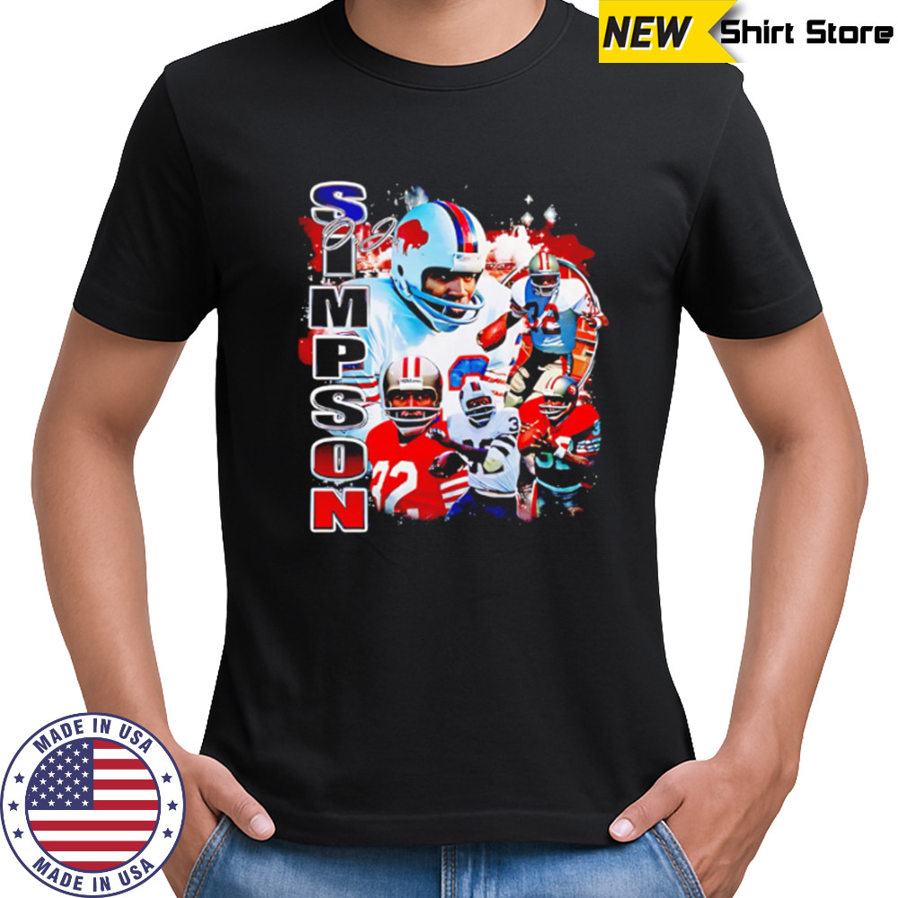 OJ Simpson 90s Style NFL shirt