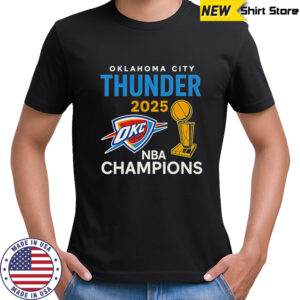 OKC Thunder 2025 NBA Champions Trophy Classic T-Shirt